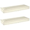 VidaXL Set de perne pentru palet 2 pcs Crem 120 x 40 x 8 cm 42001700