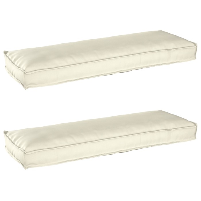 vidaXL Set de perne pentru palet 2 pcs Crem 120 x 40 x 8 cm 42001700
