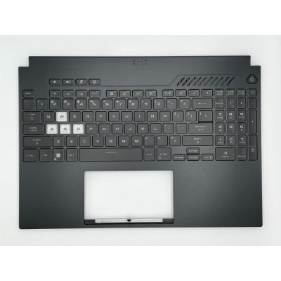Carcasa superioara cu tastatura palmrest Laptop Gaming, Asus, TUF F15 FX507ZM, FX507ZR, 90NR09F1-R31UI1, iluminata, layout US foto