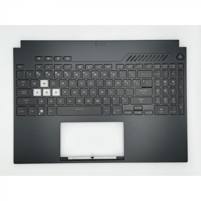 Carcasa superioara cu tastatura palmrest Laptop Gaming, Asus, TUF F15 FX507ZM, FX507ZR, 90NR09F1-R31UI1, iluminata, layout US