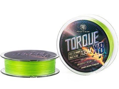 Fir Textil RTB Torque X8 Braid Chartreuse 135m, 22lb, 0.187mm foto