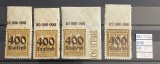 Germania Inflație 400 Tausend pe 15 Pfennig Lot 4 Mărci de Margine Oberrand MNH -A1000