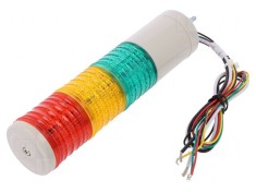 Coloană de Semnalizare LED Roşu/Ambră/Verde ST45MLF-3-24-RAG