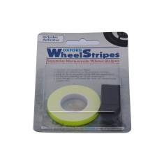 Banda janta moto+aplicator Oxford, 7mm latime x 6m, pentru 2 jenti 16-19, galben