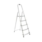 Scara aluminiu DRALD5, 1 x 5 trepte, inaltime 1.6 m, 125 kg