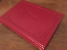 OROLOGIU/CEASLOVUL MARE 1896 TIPARIT IN ZILELE REGELUI CAROL I CU BINECUVINTAREA SF.SINOD-FACSIMIL COLOR LUX,COPERTI PIELE,FORMAT MARE 30X20CM.710PAG.
