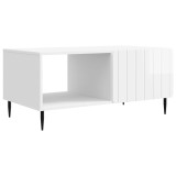 vidaXL Masă de cafea Alb foarte lucios 90 x 50 x 40 cm Lemn prelucrat 894499