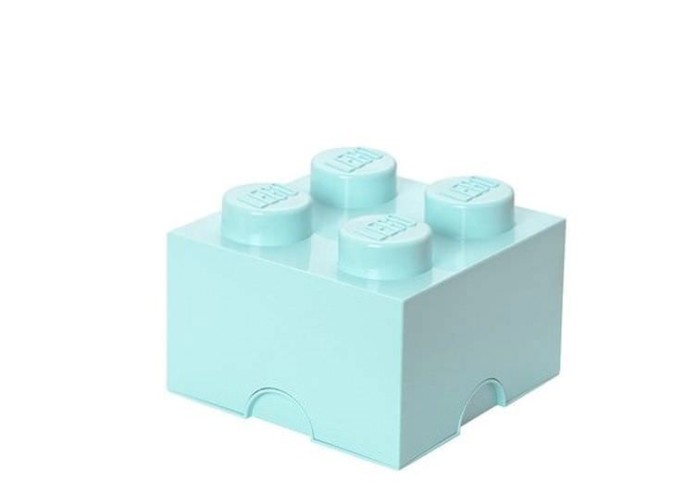 Cutie depozitare LEGO 2x2 - Albastru aqua Cutie depozitare LEGO 2x2 - Albastru aqua