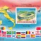 CAMPIONATUL MONDIAL DE FOOTBAL 1990,COLITA NEDANTELATA ,Lp.4780, MNH **,ROMANIA.
