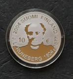 10 Euro &quot;J. L. Runeberg&quot; 2004, Finlanda - Proof G 4098, Europa