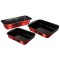 Set de 3 tavi de copt, Burgundy Line, Berlinger Haus