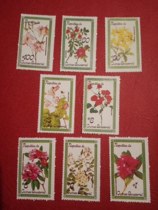 GUINEA ECUATORIALĂ, FLORI - SERIE COMPLETĂ MNH
