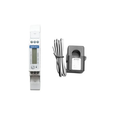 Kit smart meter Deye 220V 40A monofazic cu transformator split core SDM120CT foto