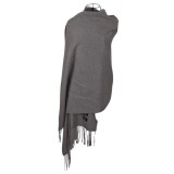 Fular dama uni 24, 180x70cm, gri