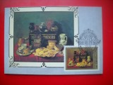HOPCT MAXIMA NR 1362 NATURA MOARTA/ N VESELOVA -PRIMA ZI -CP PICTURA-RUSIA