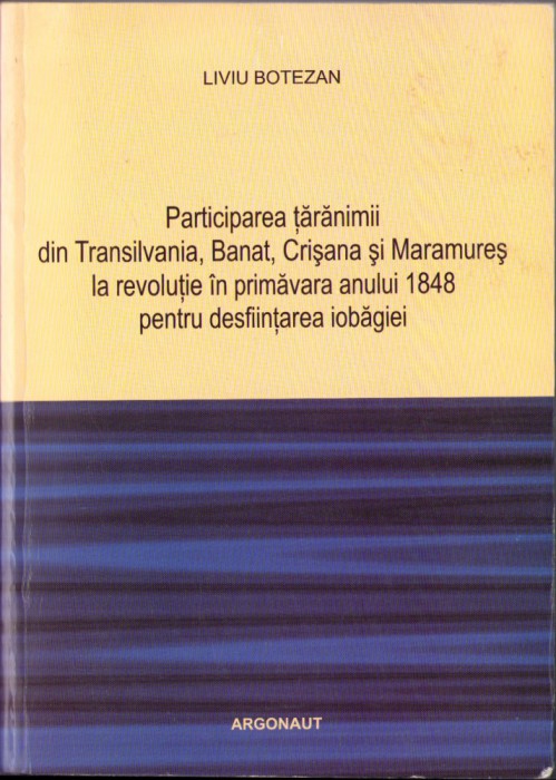 HST C6113 Participarea țărănimii din Transilvania ... &icirc;n primăvara anului 1848