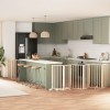 VidaXL Poartă de c&acirc;ini pliabilă cu ușă, 9 panouri, 450 cm, lemn plop 3155532