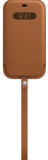 Protectie Toc Apple Leather Sleeve with MagSafe Saddle Brown mhyg3zm/a pentru Apple iPhone 12 Pro Max (Maro)