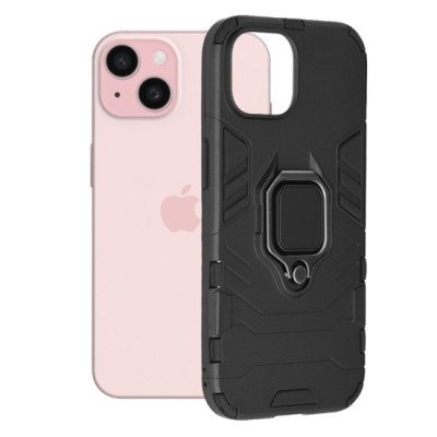 Husa pentru iPhone 15 - Techsuit Silicone Shield - Black foto
