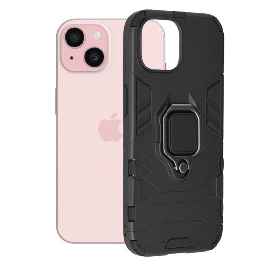 Husa pentru iPhone 15 - Techsuit Silicone Shield - Black