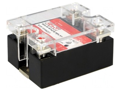 Releu Semiconductor 1-fazat 40A 4-32VDC 44-440VAC foto