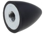 Atenuator de vibra&Aring;&pound;ii M6 20mm 24mm 6mm 113N