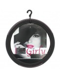 Husa Volan negru din piele cu roz 37-39cm