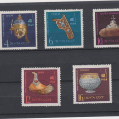 RUSIA URSS 1964 COMORI DIN MUZEUL KREMLINULUI Serie 5 timbre MNH**