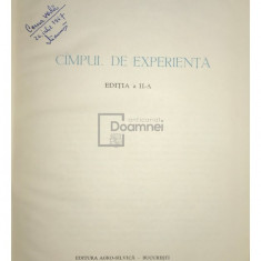 N. A. Săulescu - Câmpul de experiență (ed. II) (editia 1967)