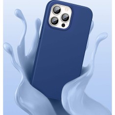 Husa Telefon Silicon iPhone 13 Pro Max 6.7 Matte Dark Blue