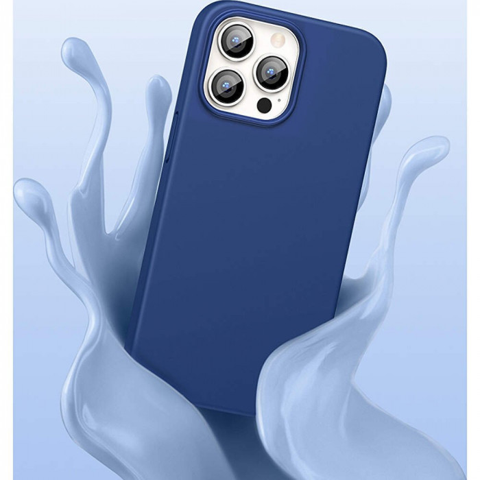 Husa Telefon Silicon Apple iPhone 13 Pro Max 6.7 Matte Dark Blue