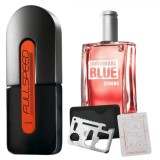 Cumpara ieftin Set apa de toaleta Full Speed 75 ml, apa de toaleta Individual Blue Strong 100 ml, card multifunctional de supravietuire, otel inoxidabil, Avon