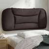 VidaXL Pernă pentru tăblie de pat Hvar maro &icirc;nchis, 80 cm, material textil 374528