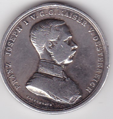 Medalie argint Kaiser Franz Josef der Tapferkeit Medalia pentru vitejie WWI ND foto