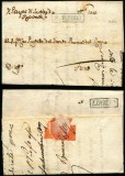 Italy 1810 Rare Stampless Cover + Content San Elfidio Fermo D.1084