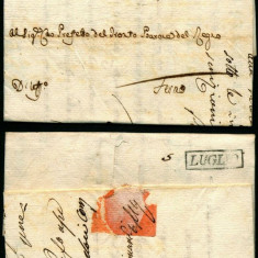 Italy 1810 Rare Stampless Cover + Content San Elfidio Fermo D.1084