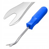 Cumpara ieftin Extractor clipsuri auto 19 cm, levier profesional pentru demontare tapiterie, panouri si ornamente, varf metalic in U, maner ergonomic