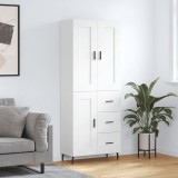 vidaXL Dulap &icirc;nalt, alb, 69,5x34x180 cm, lemn compozit