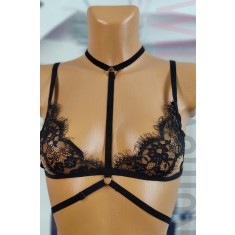 U655-1 Lenjerie sexy tip sutien cu dantela si bretele elastice