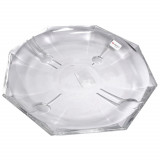 Platou din cristal, Alpina, forma octogon, diametru 29 cm, inaltime 4 cm