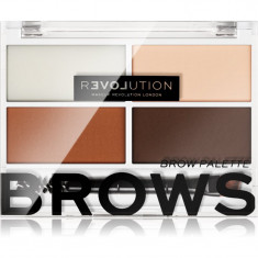 Revolution Relove Colour Cult paleta pentru machiaj sprancene culoare Medium 3,2 g