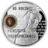Polonia 10 zloti 2008 , GREATER POLAND UPRISING, PROOF Argint ,925, 14,14 g