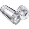Stampila transparenta din silicon pentru unghii cu racleta