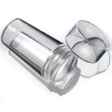 Stampila transparenta din silicon pentru unghii cu racleta