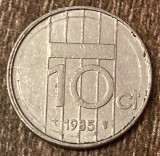 C50 - Moneda foarte veche - Olanda - 10 centi - 1985