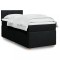 vidaXL Pat box spring cu saltea, negru, 100x200 cm, textil 3286593