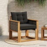 vidaXL Canapea Medie pentru Exterior Lemn Solid de Acacia natural 3438864