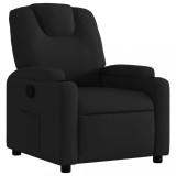 Cumpara ieftin Fotoliu rabatabil, negru, material textil