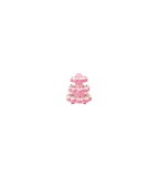 Suport cupcake pentru prajituri, 3 niveluri, Rotund, din Carton, roz pastel