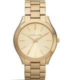 Carcasă placată cu aur din oțel inoxidabil Michael Kors Mk3179, 42 mm, oțel inoxidabil, auriu